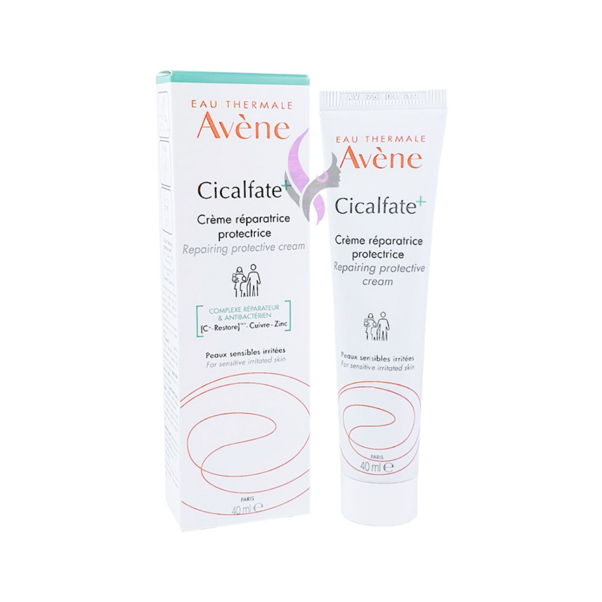 InShot_20240309_205611648 کرم ترمیم کننده پوست سیکالفیت اون پلاس 40 میل Avene Cicalfate+ Restorative Protective Cream - Image 1