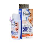 کرم ضد آفتاب بی‌رنگ +SPF50 پیکسل مناسب پوست های خشک ، نرمال و حساس 50ml