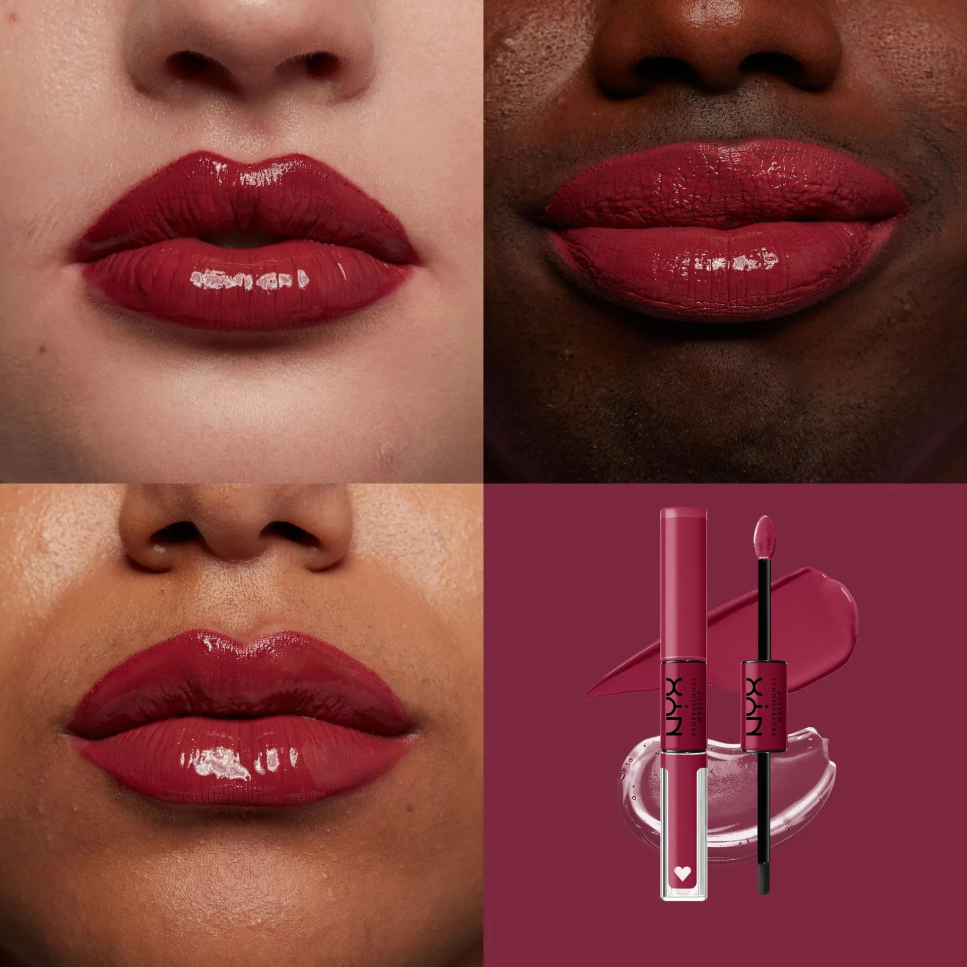 رژلب مایع مات دو طرفه شاین لود Shine Loud High Shine Lip Color Life Goals نیکس NYX رنگ GOAL GETTER - Image 3