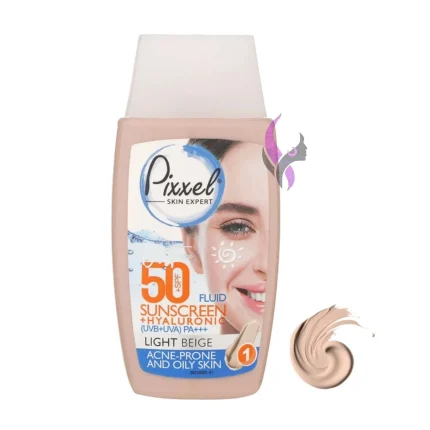 ضد آفتاب رنگی پوست چرب و مختلط پیکسل