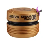 واکس مو شماره 08 مدل Cream WAX حالت دهنده متوسط و براق کننده قوی آگیوا
