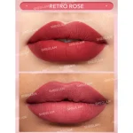 رژلب جامد مات شیگلم رنگ Retro Rose 201 - Image 2